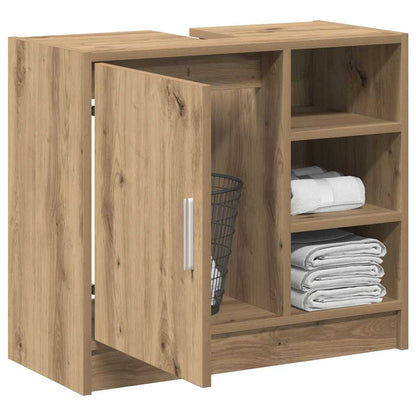 Mobile da Bagno con porta Rovere artigianale 63 x 29 x 55 cm | homemem39