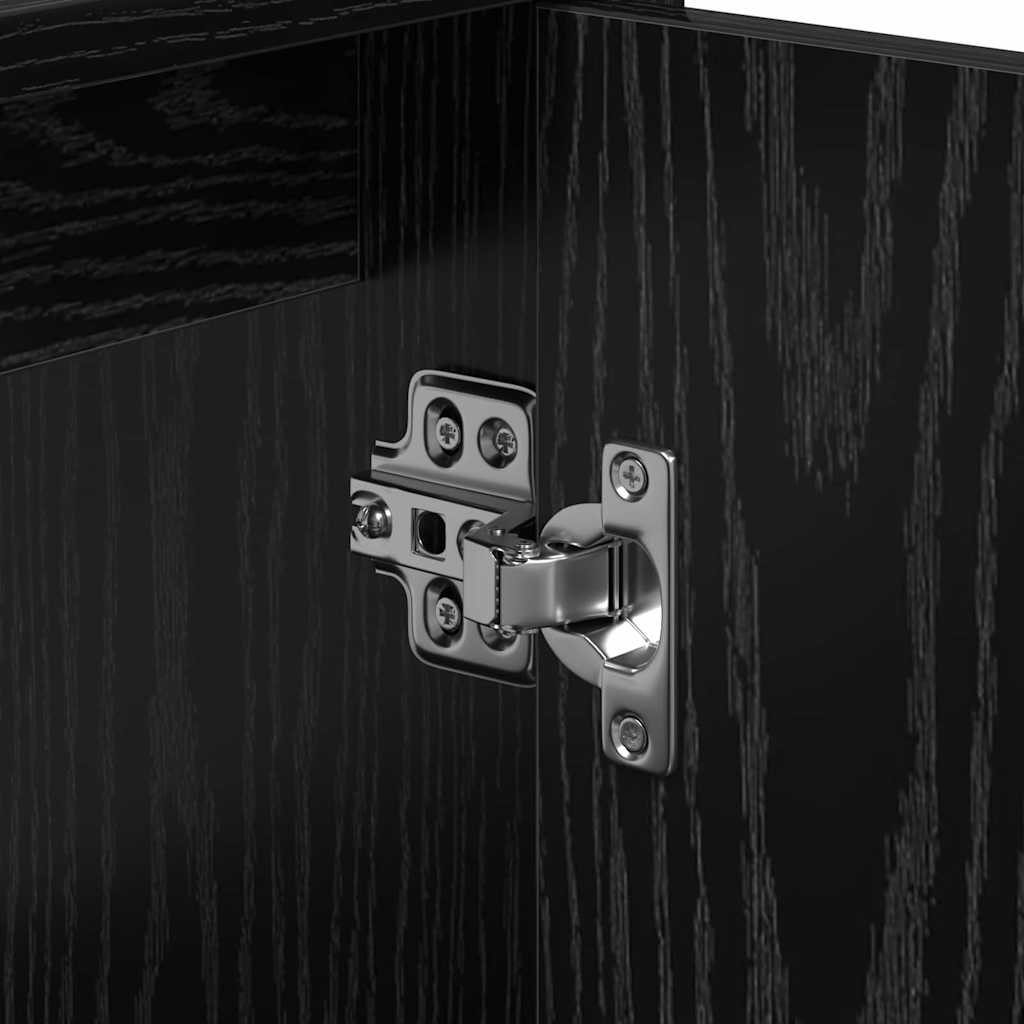 Mobile da Bagno Rovere Nero 63 x 29 x 55 cm Legno multistrato