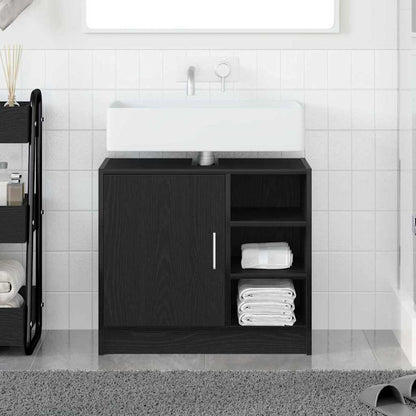 Mobile da Bagno Rovere Nero 63 x 29 x 55 cm Legno multistrato