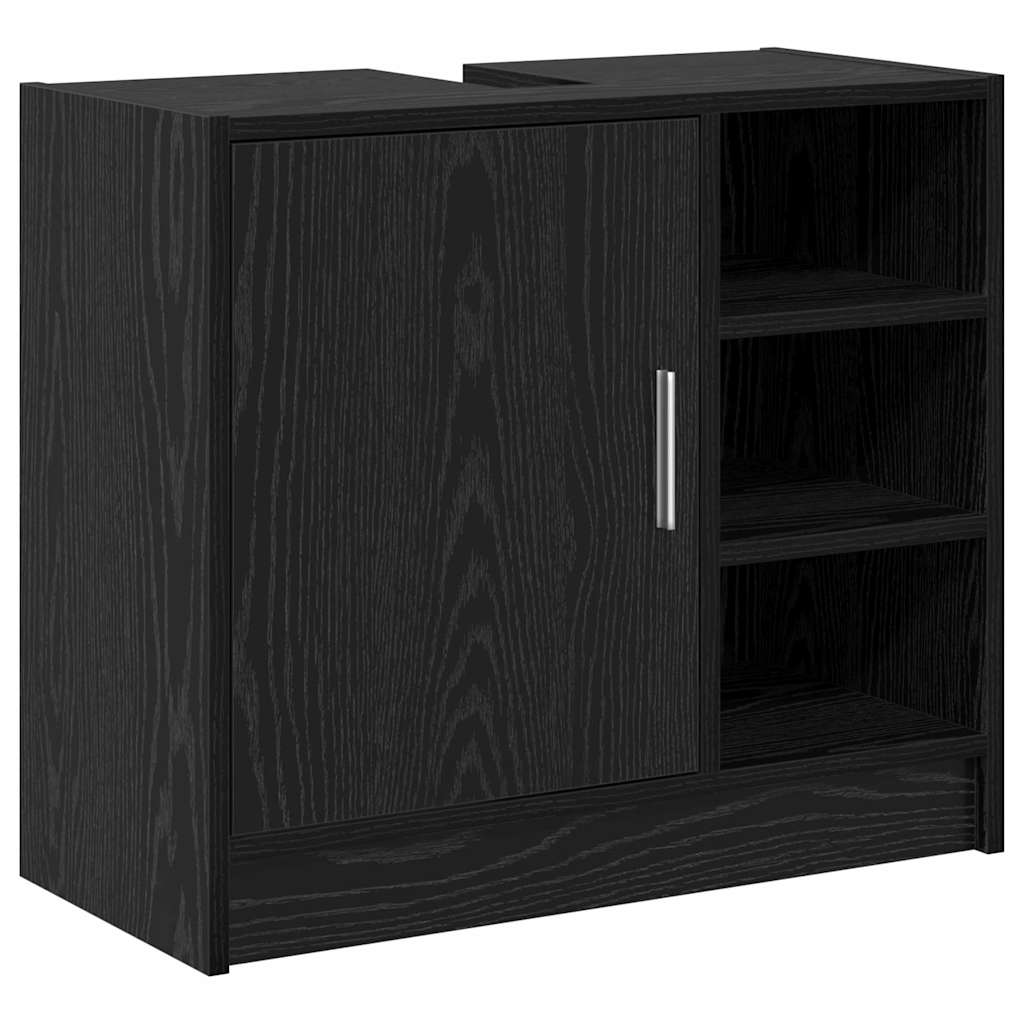 Mobile da Bagno Rovere Nero 63 x 29 x 55 cm Legno multistrato | homemem39