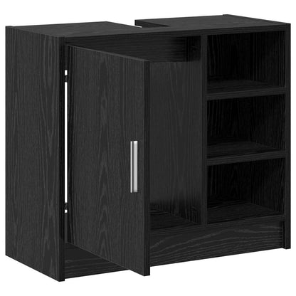 Mobile da Bagno Rovere Nero 63 x 29 x 55 cm Legno multistrato