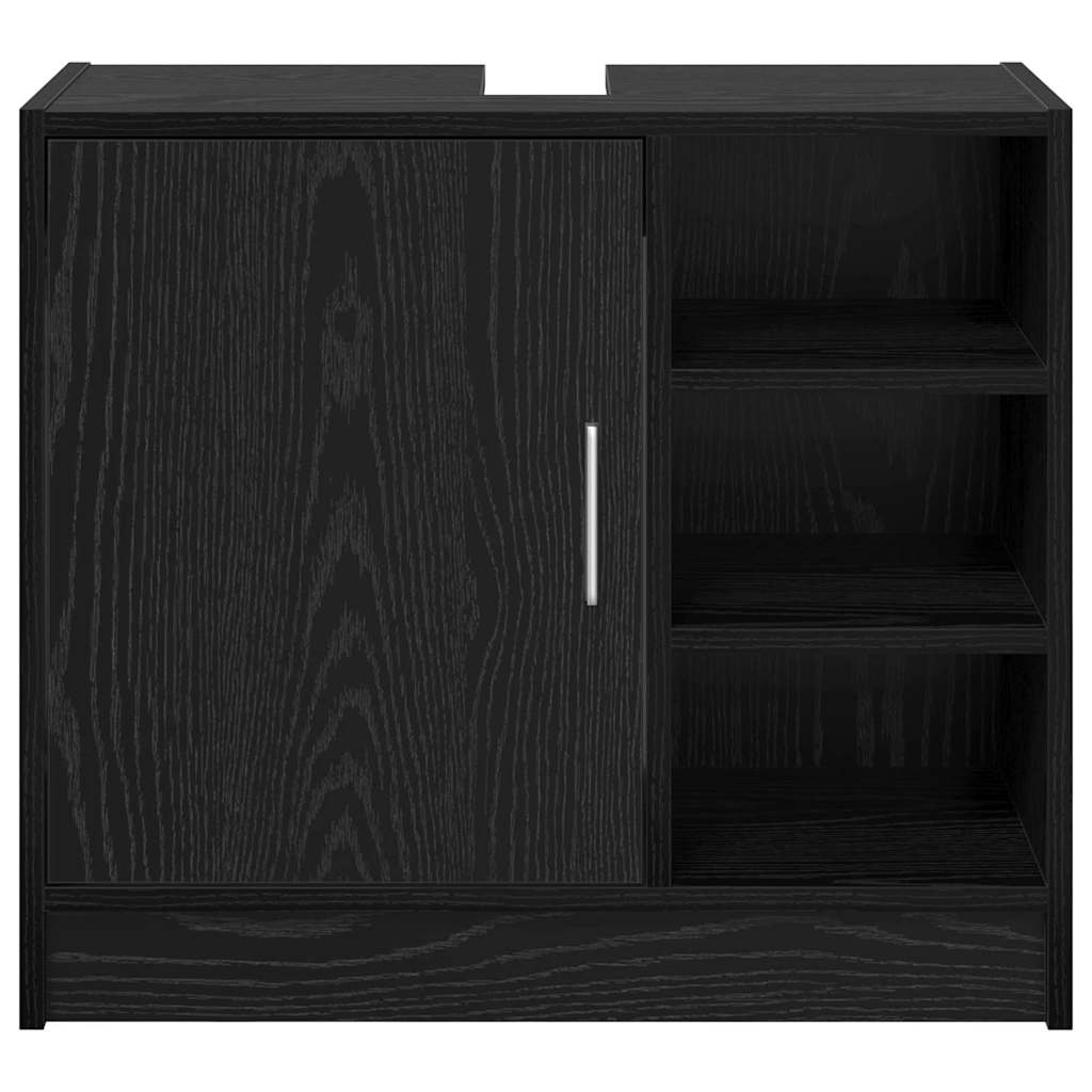 Mobile da Bagno Rovere Nero 63 x 29 x 55 cm Legno multistrato | homemem39