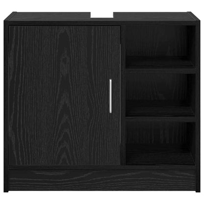 Mobile da Bagno Rovere Nero 63 x 29 x 55 cm Legno multistrato