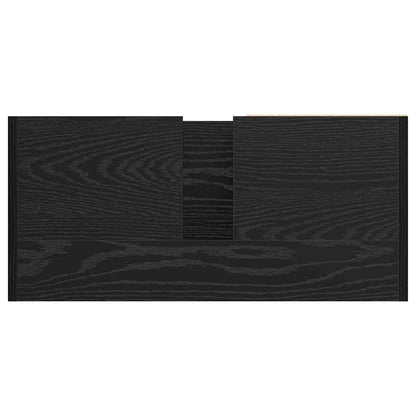 Mobile da Bagno Rovere Nero 63 x 29 x 55 cm Legno multistrato