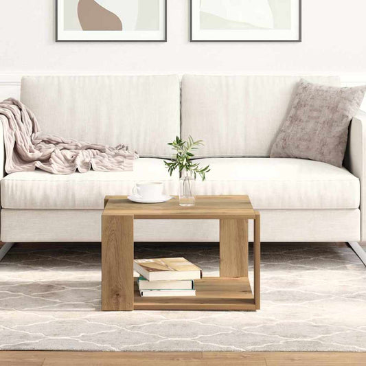 Tavolino da salotto Rovere artigianale 51,5 x 51,5 x 30 cm | homemem39