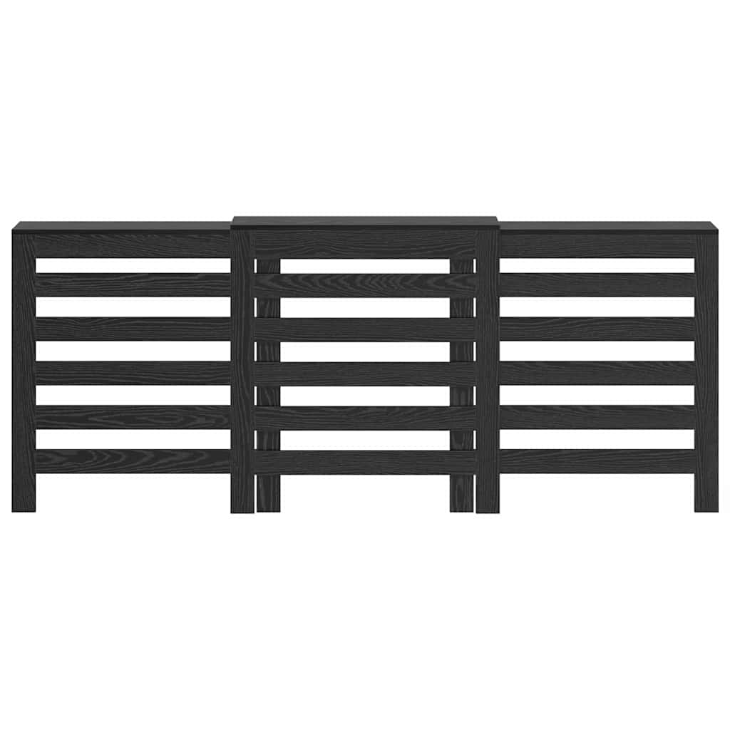 Copertura per radiatori Rovere Nero 205 x 21,5 x 83,5 cm