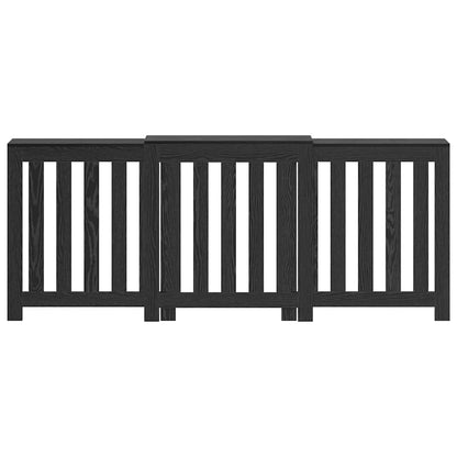 Copertura per radiatori Rovere Nero 205 x 21,5 x 83,5 cm