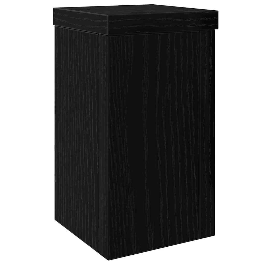 Supporto per piante 2 pcs Rovere Nero 10 x 10 x 18 cm | homemem39