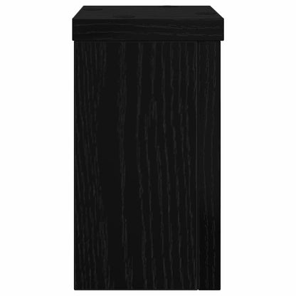 Supporto per piante 2 pcs Rovere Nero 10 x 10 x 18 cm | homemem39