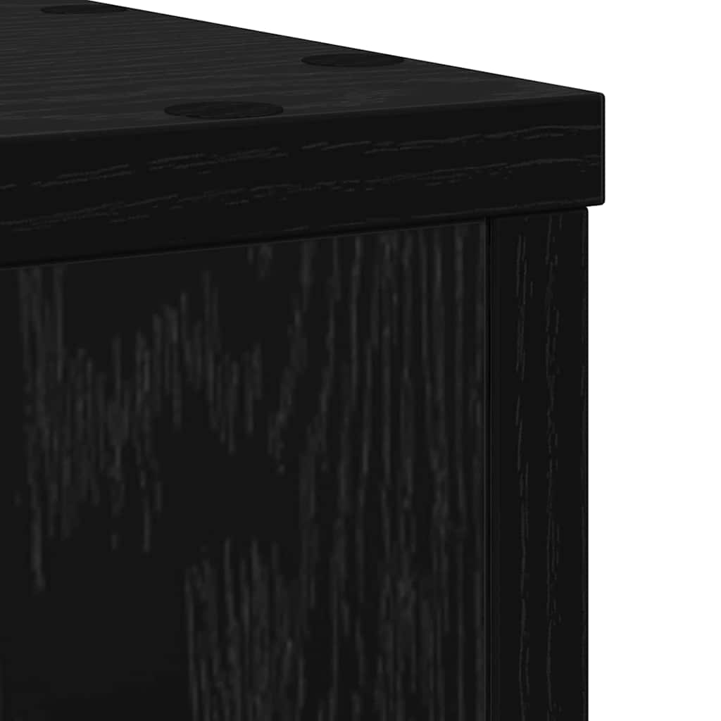 Supporto per piante 2 pcs Rovere Nero 20 x 20 x 30 cm | homemem39