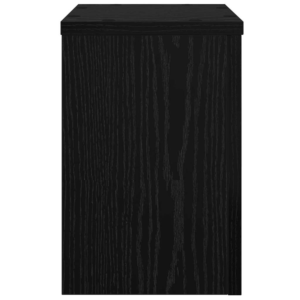 Supporto per piante 2 pcs Rovere Nero 20 x 20 x 30 cm | homemem39