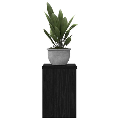 Supporto per piante 2 pcs Rovere Nero 20 x 20 x 30 cm | homemem39
