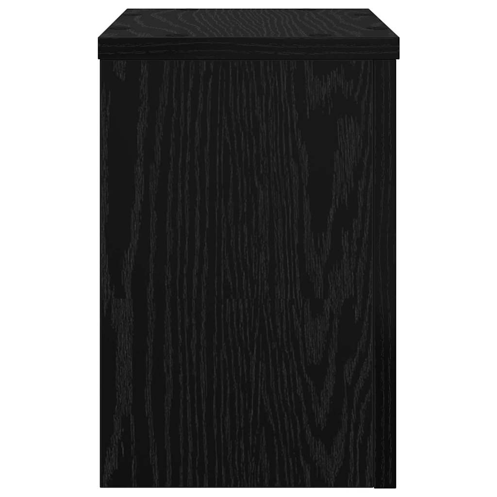 Supporto per piante 2 pcs Rovere Nero 20 x 20 x 30 cm | homemem39