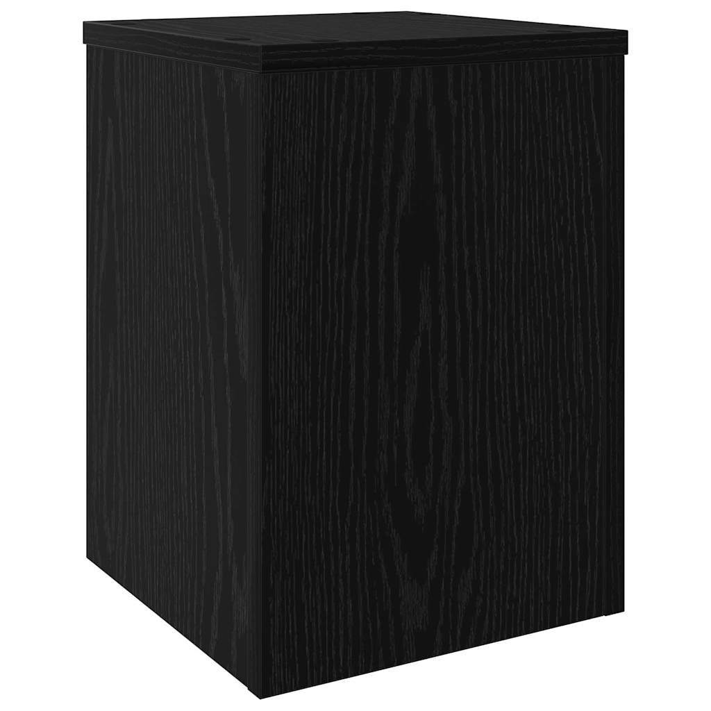 Supporto per piante 2 pcs Rovere Nero 25 x 25 x 35 cm | homemem39