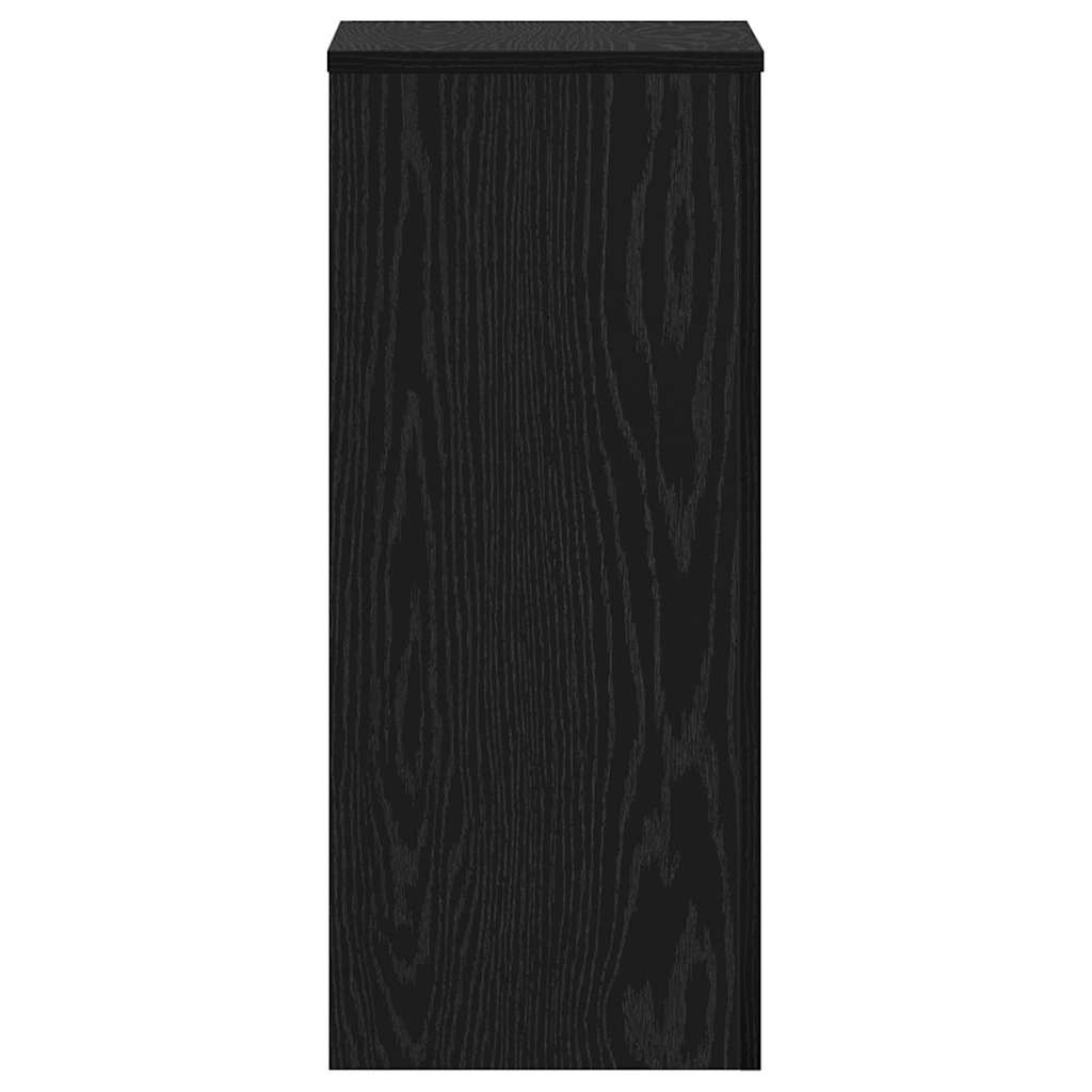 Supporto per piante 2 pcs Rovere Nero 30 x 30 x 70 cm | homemem39