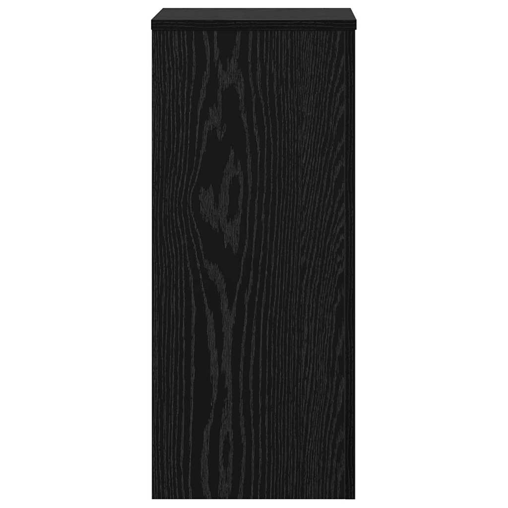 Supporto per piante 2 pcs Rovere Nero 30 x 30 x 70 cm | homemem39