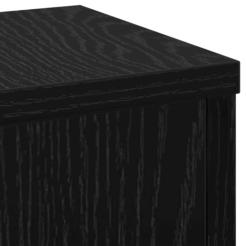 Supporto per piante 2 pcs Rovere Nero 17 x 17 x 60 cm | homemem39