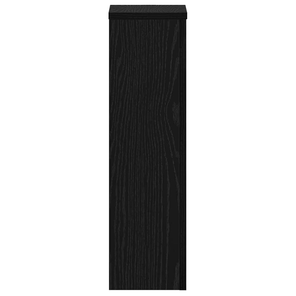 Supporto per piante 2 pcs Rovere Nero 17 x 17 x 60 cm | homemem39