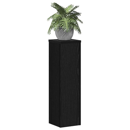 Supporto per piante 2 pcs Rovere Nero 17 x 17 x 60 cm | homemem39