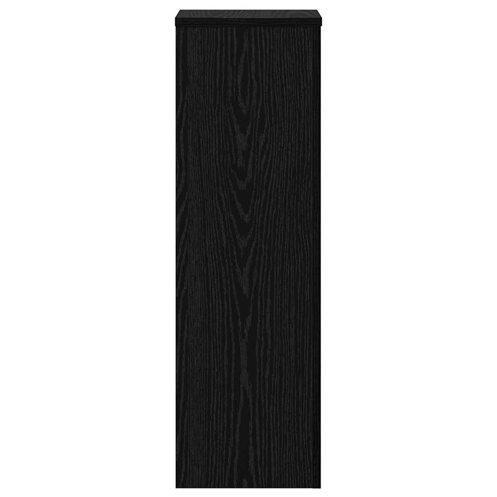 Supporto per piante 2 pcs Rovere Nero 25 x 25 x 80 cm | homemem39