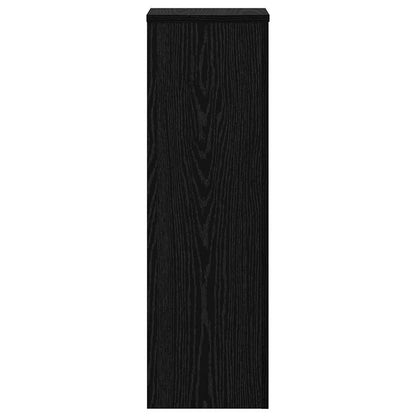 Supporto per piante 2 pcs Rovere Nero 25 x 25 x 80 cm | homemem39