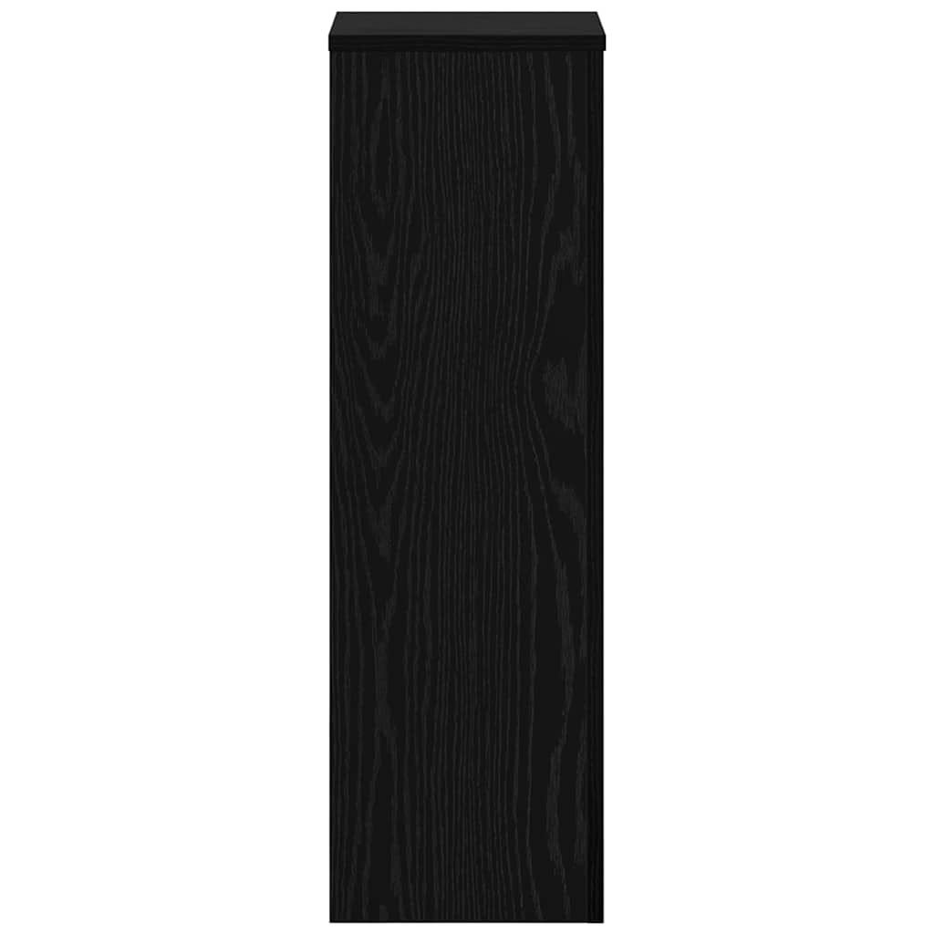 Supporto per piante 2 pcs Rovere Nero 25 x 25 x 80 cm | homemem39