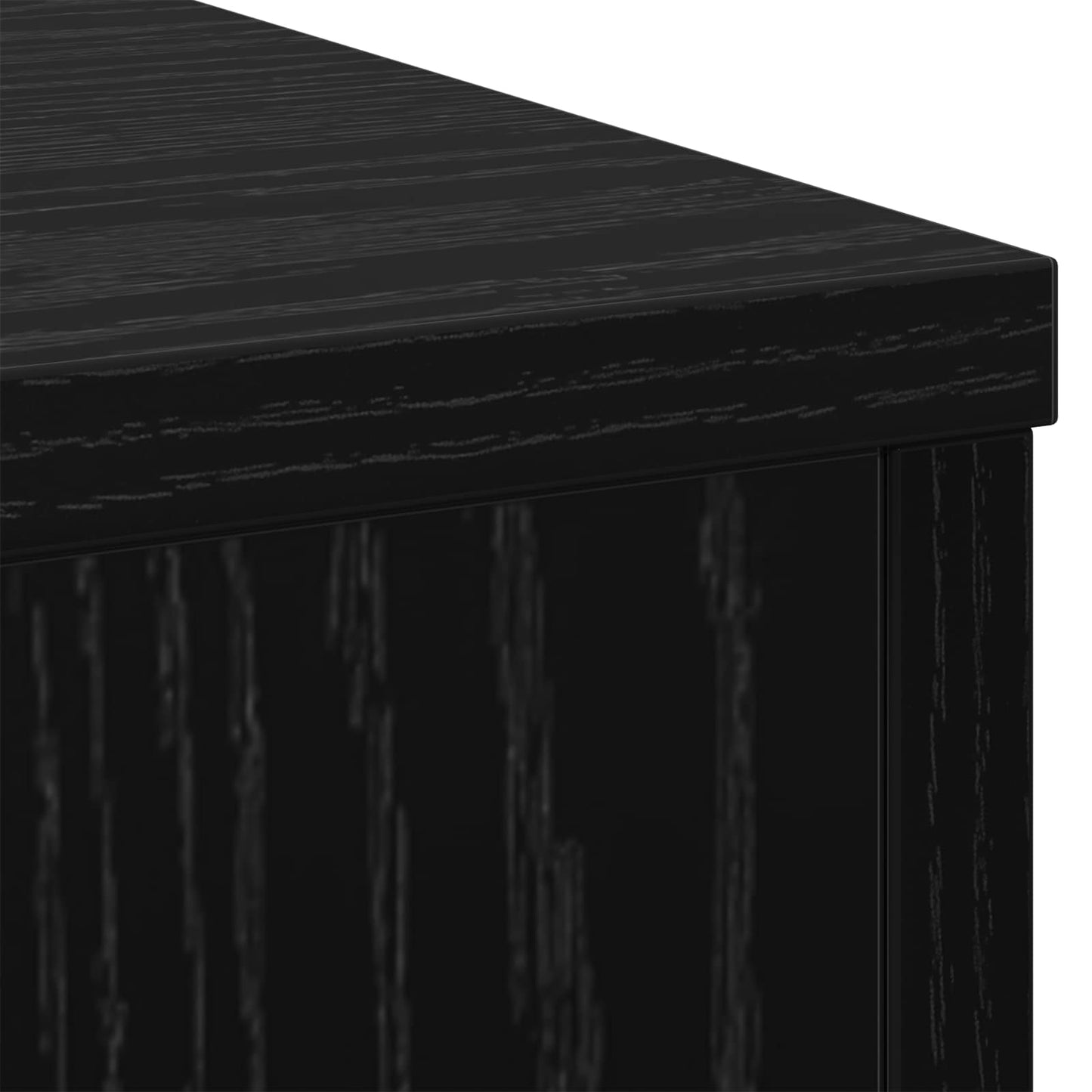 Supporto per piante Rovere Nero 33 x 33 x 100 cm