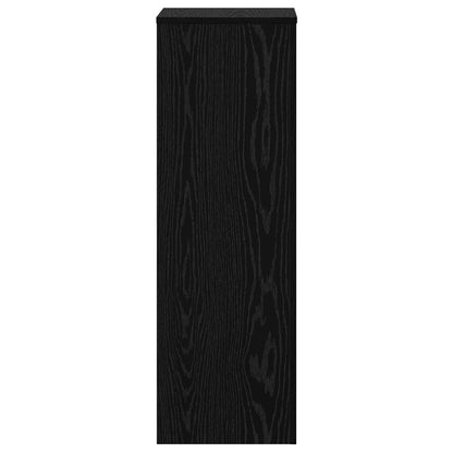 Supporto per piante Rovere Nero 33 x 33 x 100 cm