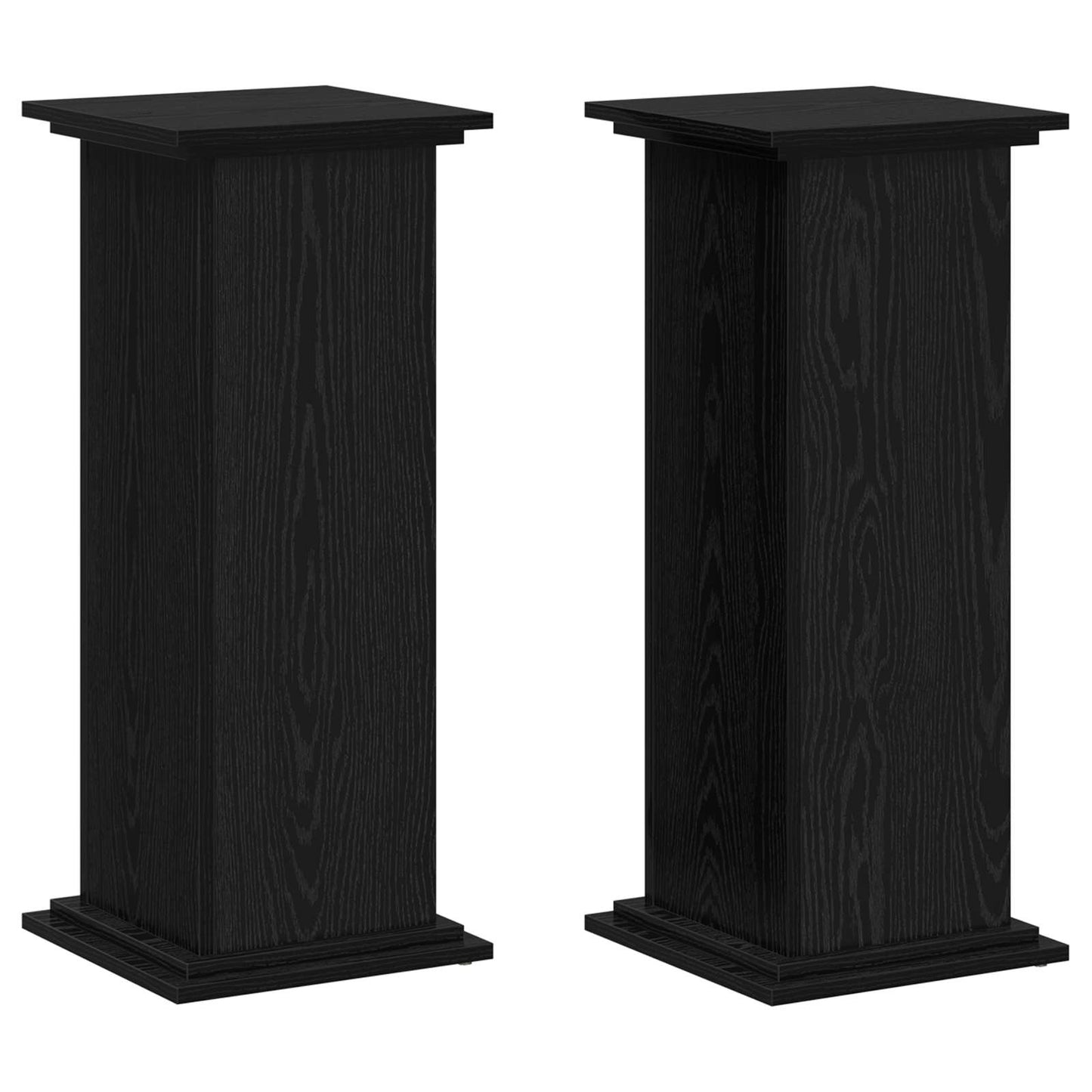 Supporto per piante Rovere Nero 33 x 33 x 80 cm | homemem39
