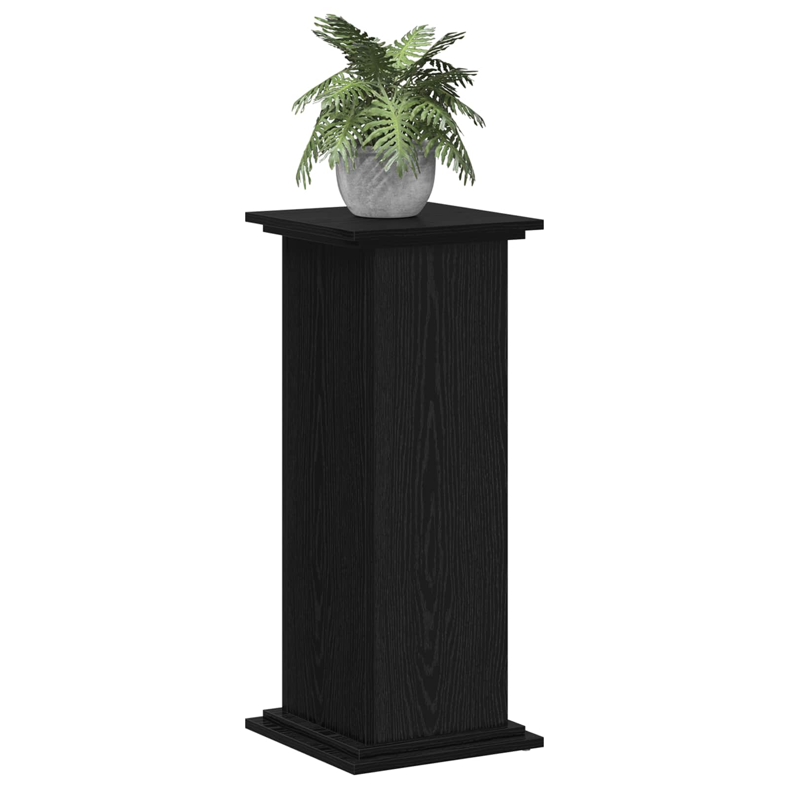 Supporto per piante Rovere Nero 33 x 33 x 80 cm | homemem39