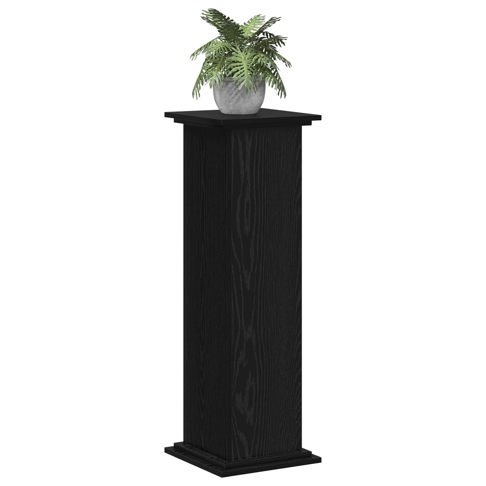 Supporto per piante Rovere Nero 33 x 33 x 100 cm | homemem39