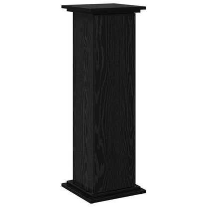 Supporto di esposizione con porta Rovere Nero 31 x 30 x 90 cm