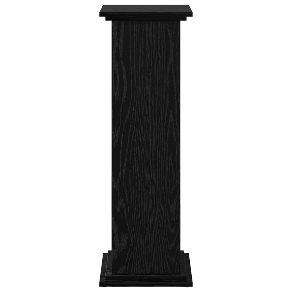 Supporto di esposizione con porta Rovere Nero 31 x 30 x 90 cm