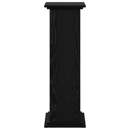 Supporto di esposizione con porta Rovere Nero 31 x 30 x 90 cm