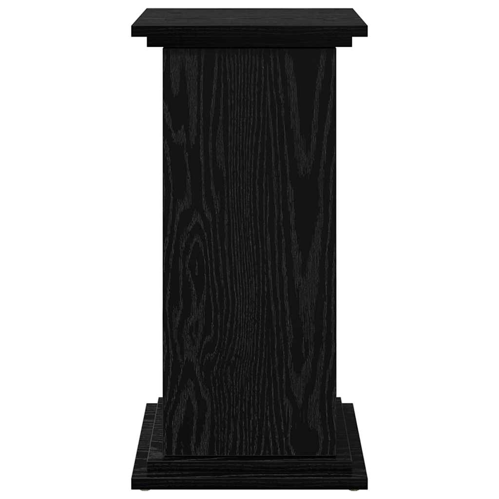 Supporto di esposizione con porta Rovere Nero 31 x 30 x 60 cm