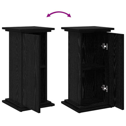 Supporto di esposizione con porta Rovere Nero 31 x 30 x 60 cm | homemem39