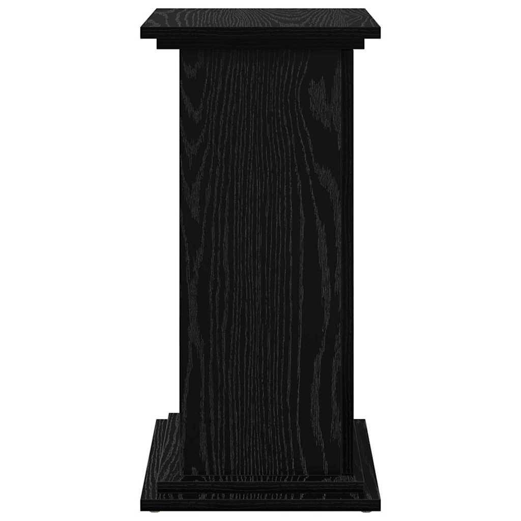 Supporto di esposizione con porta Rovere Nero 31 x 30 x 60 cm