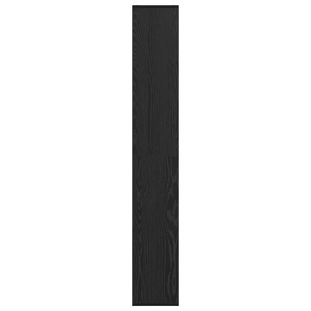 Armadio per Libri Rovere Nero 67 x 25 x 162 cm