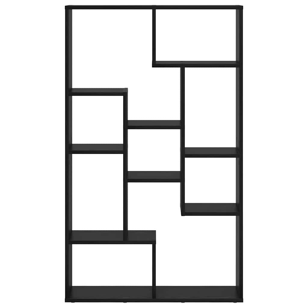 Armadio per Libri 8 livelli 72 x 20 x 120,5 cm Rovere Nero