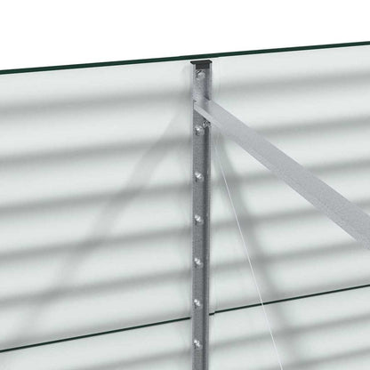Letto rialzato da giardino Verde 400 x 80 x 81 cm Acciaio - homemem39