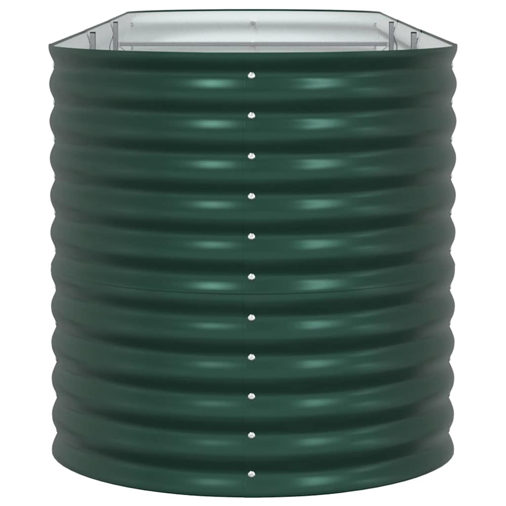 Letto rialzato da giardino Verde 320 x 80 x 81 cm Acciaio - homemem39