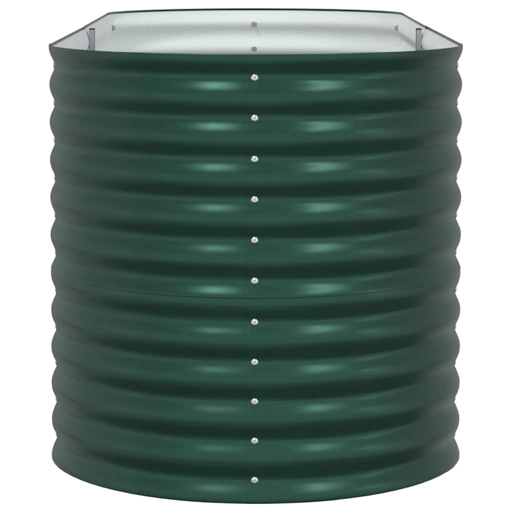 Letto rialzato da giardino Verde 240 x 80 x 81 cm Acciaio - homemem39