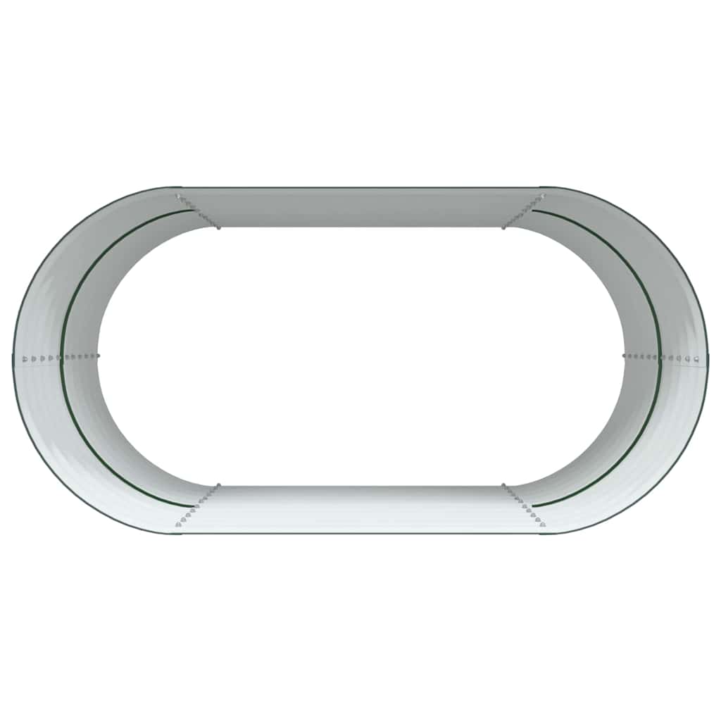 Letto rialzato da giardino Verde 160 x 80 x 81 cm Acciaio - homemem39