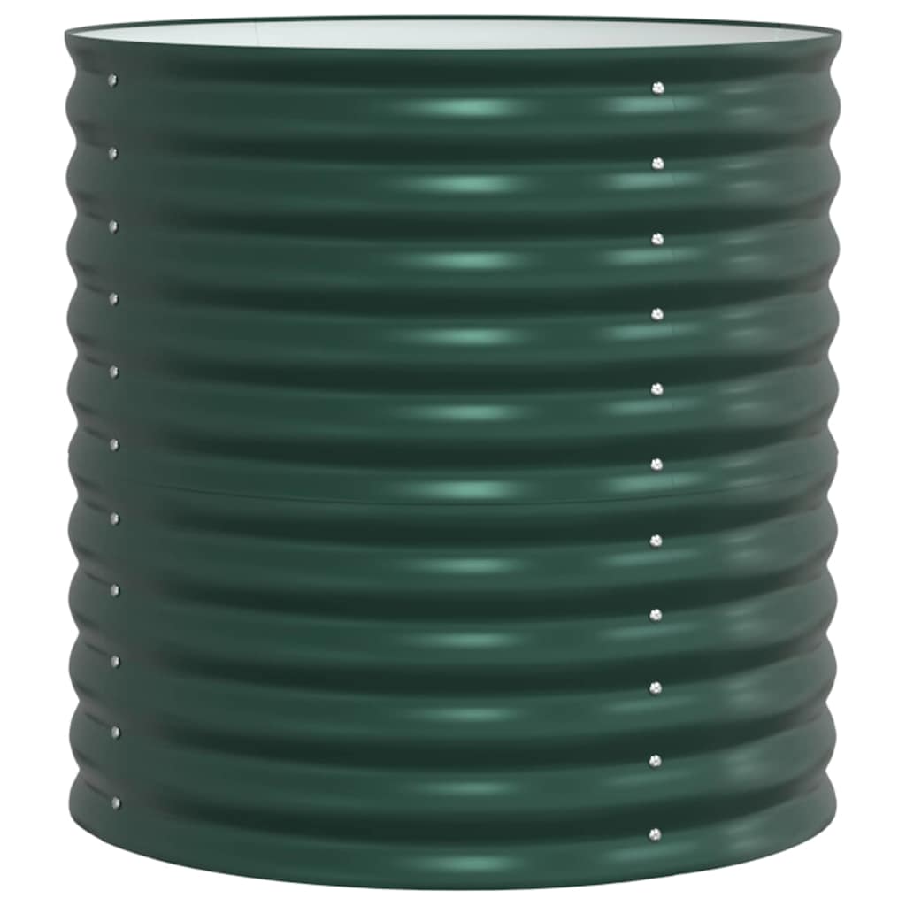 Letto rialzato da giardino Verde 80 x 80 x 81 cm Acciaio - homemem39