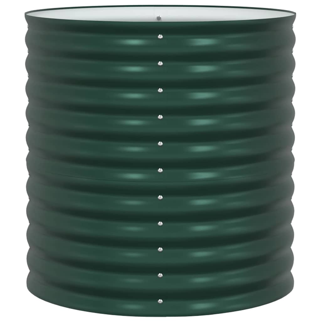 Letto rialzato da giardino Verde 80 x 80 x 81 cm Acciaio - homemem39