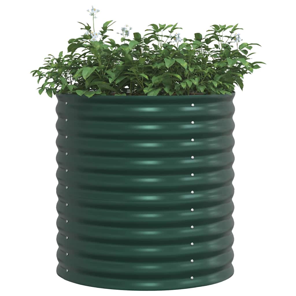 Letto rialzato da giardino Verde 80 x 80 x 81 cm Acciaio - homemem39