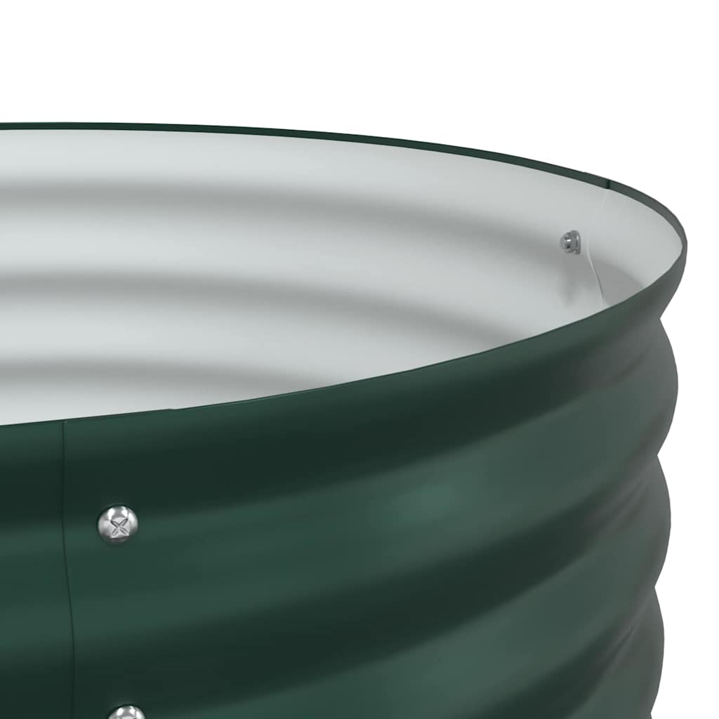 Letto rialzato da giardino Verde 400 x 80 x 44 cm Acciaio - homemem39