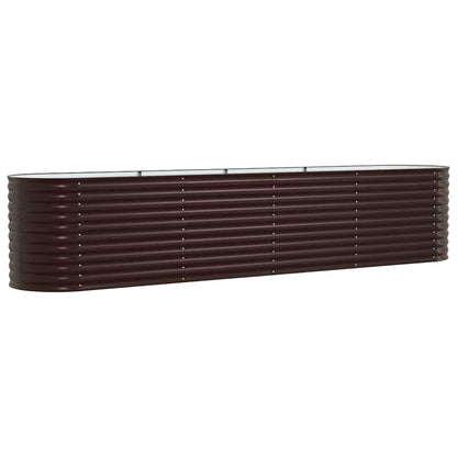 Letto Rialzato Marrone 400 x 80 x 81 cm Acciaio