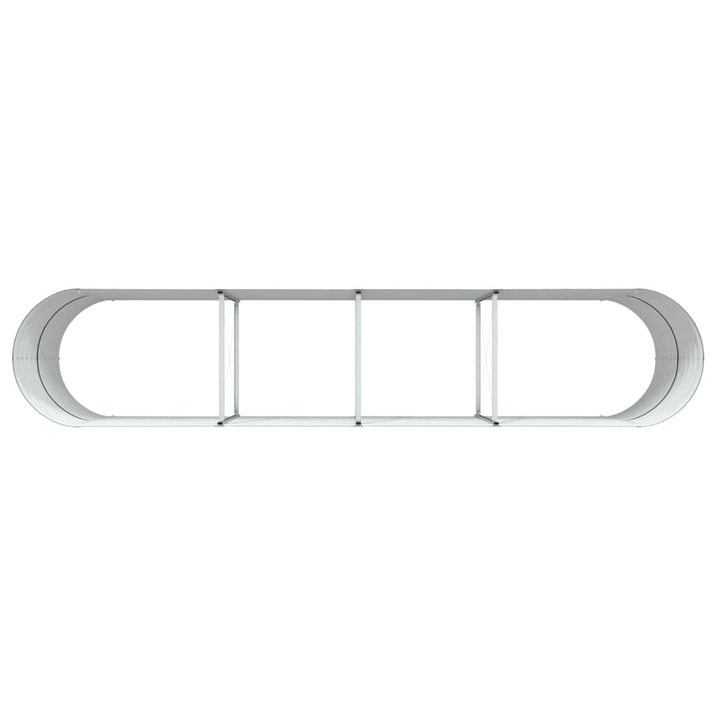 Letto rialzato da giardino Marrone 400 x 80 x 81 cm Acciaio - homemem39