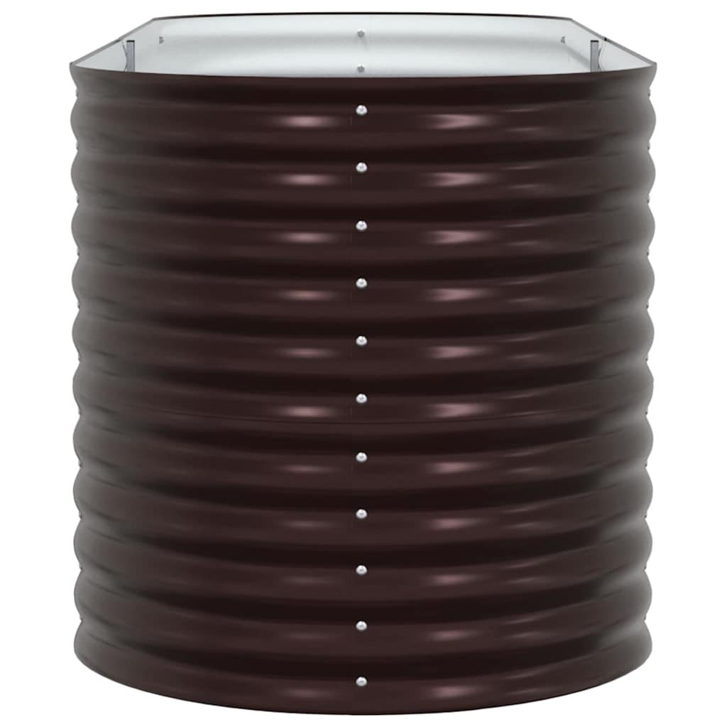 Letto rialzato da giardino Marrone 240 x 80 x 81 cm Acciaio - homemem39